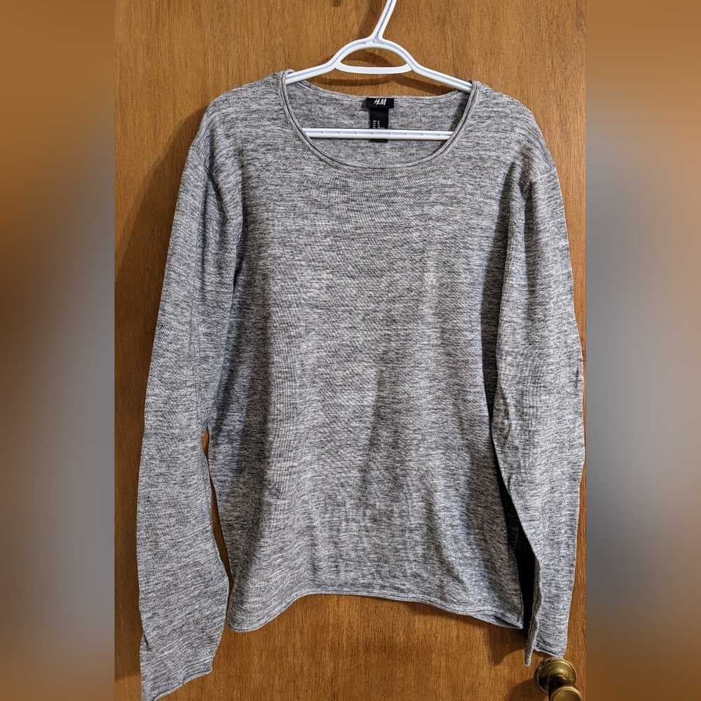 ⚡ H&M top color grey size XL